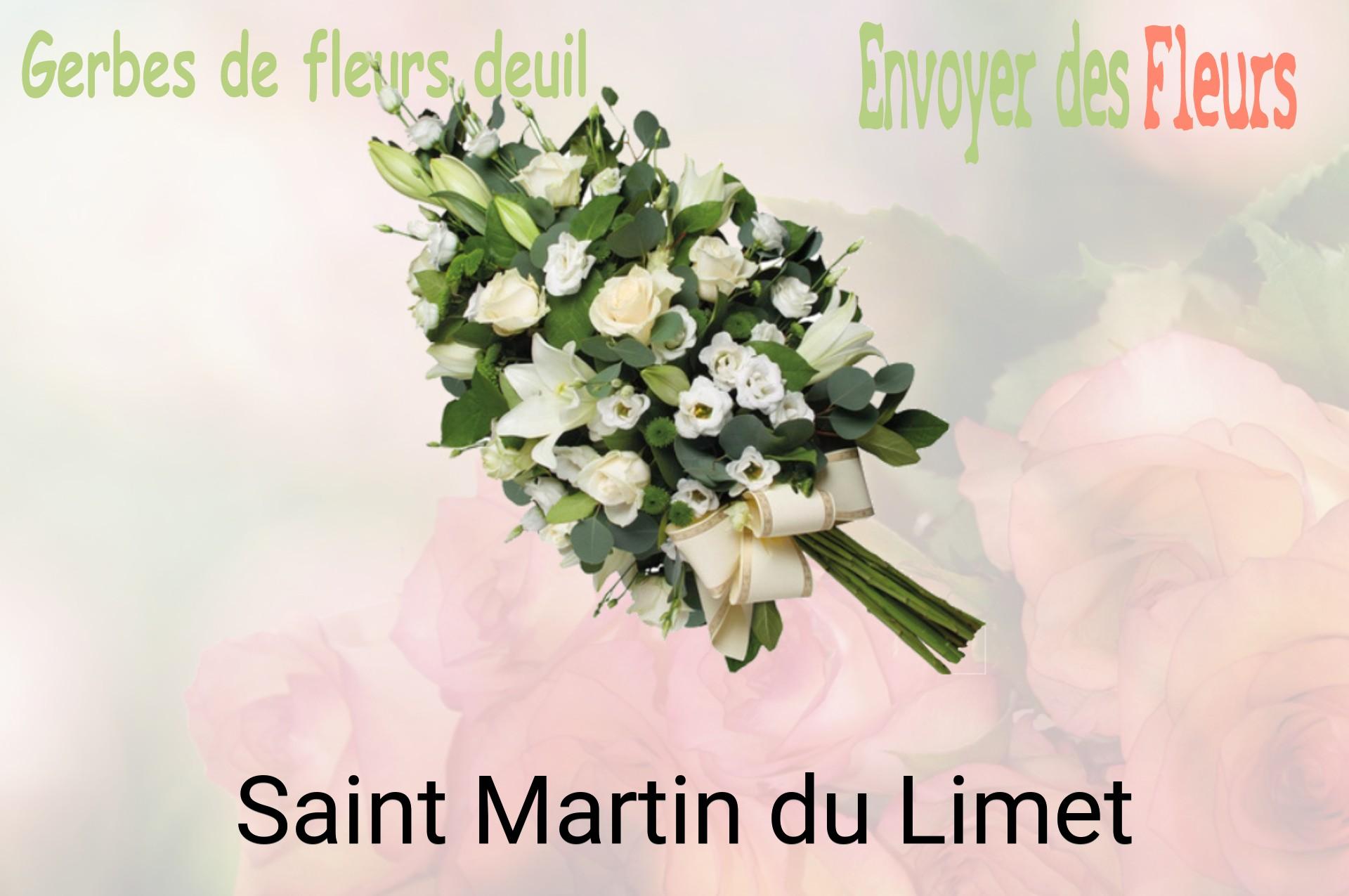 Gerbe de fleurs de deuil livrée à Saint-Martin-du-Limet